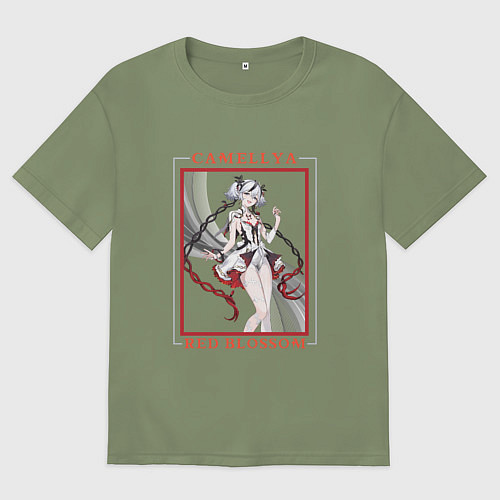 Мужская футболка оверсайз Camellya End of Lost Trail / Авокадо – фото 1