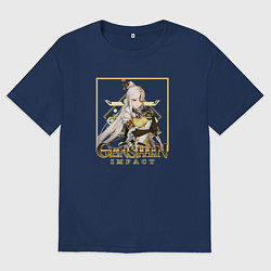 Футболка оверсайз мужская Цисин Нин Гуан, цвет: тёмно-синий