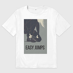 Мужская футболка оверсайз Easy jumps in boots