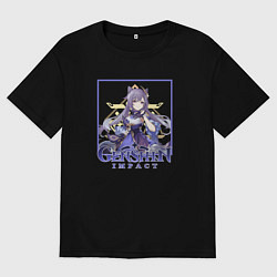 Футболка оверсайз мужская Цисин Кэ Цин, цвет: черный