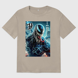 Мужская футболка оверсайз Venom in New York city - ai art fantasy