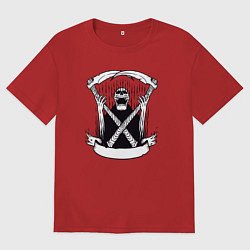 Мужская футболка оверсайз Смерть злодейка