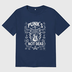 Футболка оверсайз мужская Вечный бунт, цвет: тёмно-синий