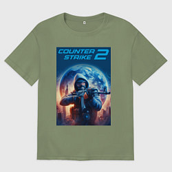 Мужская футболка оверсайз Counter Strike 2 - shooter