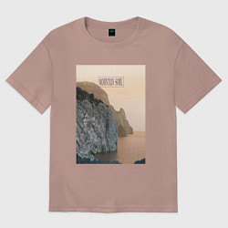 Мужская футболка оверсайз Горная душа