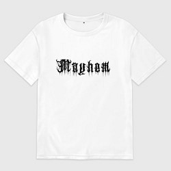 Мужская футболка оверсайз Mayhem - phrase