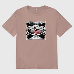 Мужская футболка оверсайз Маска МТБ