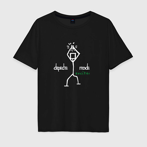 Мужская футболка оверсайз Depeche Mode - Exciter merch / Черный – фото 1