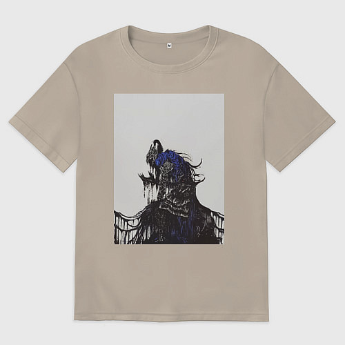 Мужская футболка оверсайз Artorias of the Abyss / Миндальный – фото 1