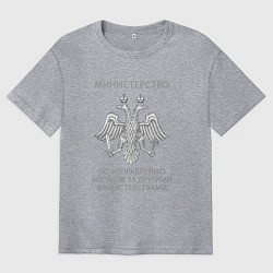 Мужская футболка оверсайз Министерство по исправлению косяков