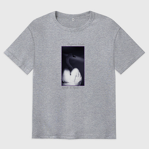 Мужская футболка оверсайз Depeche Mode - speak and spell / Меланж – фото 1