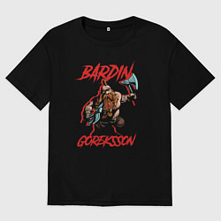 Футболка оверсайз мужская Bardin Goreksson - Warhammer Vermintide, цвет: черный