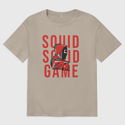 Мужская футболка оверсайз Squid squid game