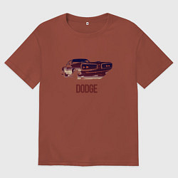 Мужская футболка оверсайз Dodge coronet