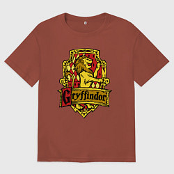 Мужская футболка оверсайз Hogwarts - gryffindor logo