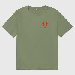 Мужская футболка оверсайз Славянский символ руевит