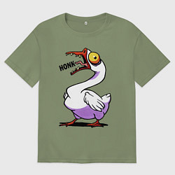 Мужская футболка оверсайз Гусь - кряк