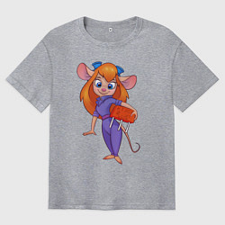 Мужская футболка оверсайз Rescue rangers - Gadget Hackwrench