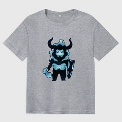 Мужская футболка оверсайз Айрон - поднятие уровня в одиночку