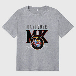 Мужская футболка оверсайз Ultimate mortal kombat - logo