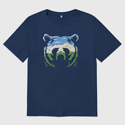 Мужская футболка оверсайз Башкирский медведь