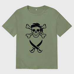 Мужская футболка оверсайз Пара пиратов мужчина