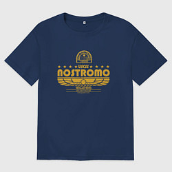 Футболка оверсайз мужская USCSS The Nostromo желтый, цвет: тёмно-синий