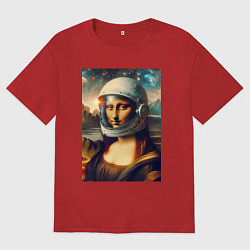 Мужская футболка оверсайз Mona Lisa - brave astronaut