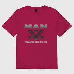 Мужская футболка оверсайз MAN дальнобой
