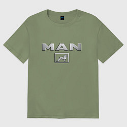 Мужская футболка оверсайз MAN водитель грузовика