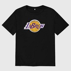 Футболка оверсайз мужская LaBron Lakers, цвет: черный