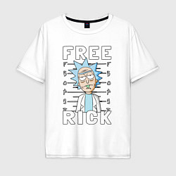 Футболка оверсайз мужская Free Rick ruler, цвет: белый