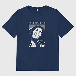 Мужская футболка оверсайз Bob Marley abstract portrait