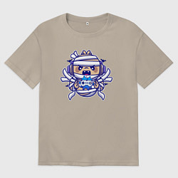 Мужская футболка оверсайз Маленький геймер