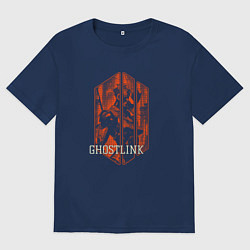 Мужская футболка оверсайз Цифровой киборг