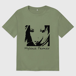 Мужская футболка оверсайз Милен Фармер