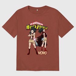 Мужская футболка оверсайз Моя Геройская академия Момо героиня