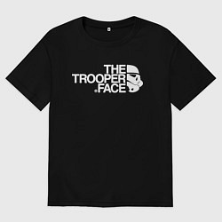 Мужская футболка оверсайз The trooper face