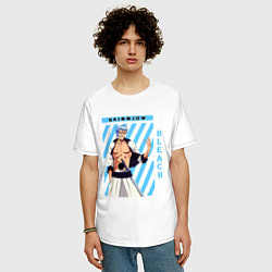 Футболка оверсайз мужская Блич Гриммджоу Джагерджак, цвет: белый — фото 2