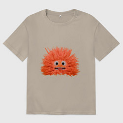 Мужская футболка оверсайз Fluffy monster orange