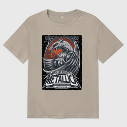 Мужская футболка оверсайз Metallica - Michigan playbill Grand rapids