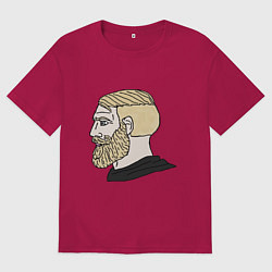 Мужская футболка оверсайз Мем с бородатым мужиком