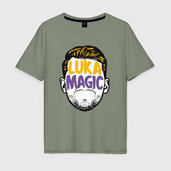 Футболка оверсайз мужская Luka magic face, цвет: авокадо