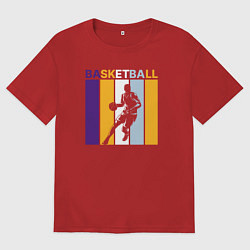 Мужская футболка оверсайз Play basketball