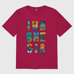 Мужская футболка оверсайз Индонезия