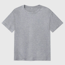 Футболка оверсайз мужская Halloween skull, цвет: меланж