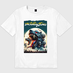 Мужская футболка оверсайз Волки Роллинг Стоунз - фантазия