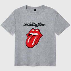 Мужская футболка оверсайз Rolling Stones - logo