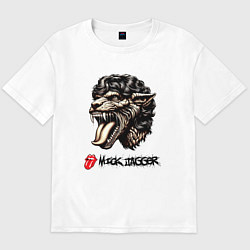 Мужская футболка оверсайз Mick Jagger - stylization