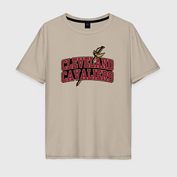 Футболка оверсайз мужская NBA Cleveland, цвет: миндальный